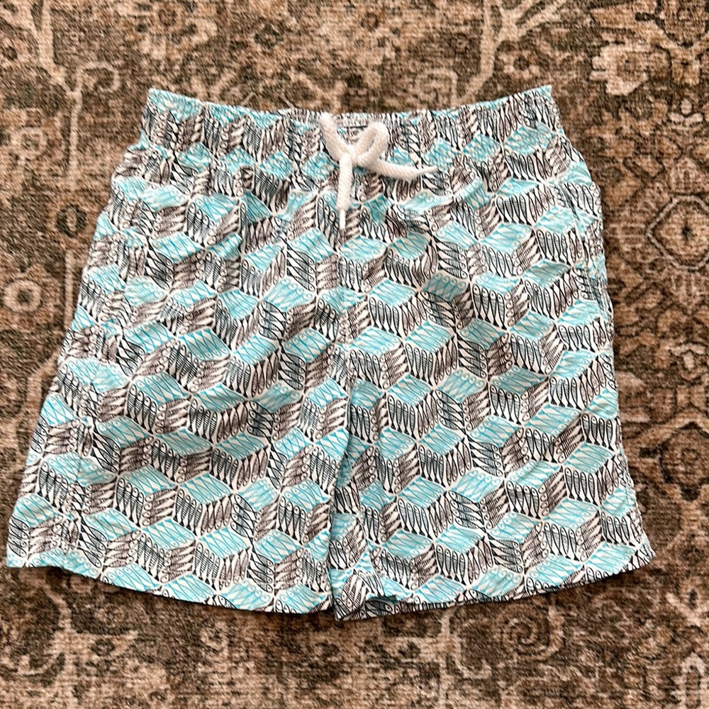 Vilebrequin boys size 8 Geometric Patterned Swim Shorts
